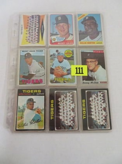 Lot (32) 1960-1975 Topps Detroit Tigers Star Cards