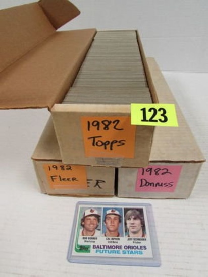 1982 Topps, Donruss, & Fleer Baseball Sets