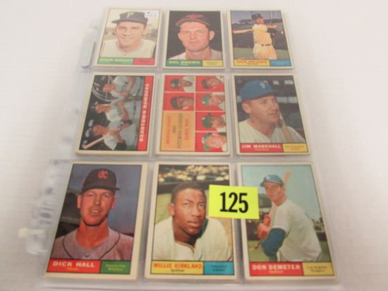 Lot (144) Asst. 1961 Topps Baseball Cards