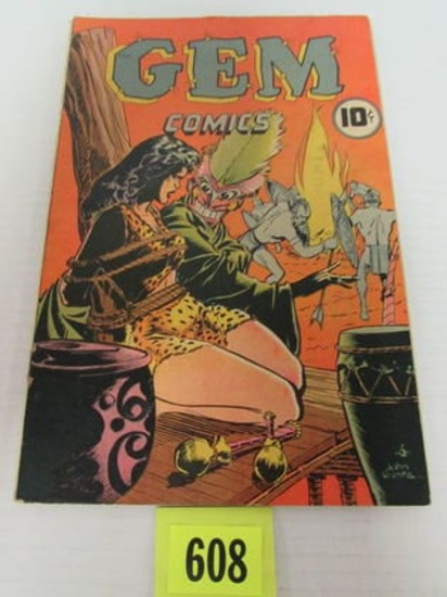 Gem Comics #1 (1945) Golden Age Bondage Cover