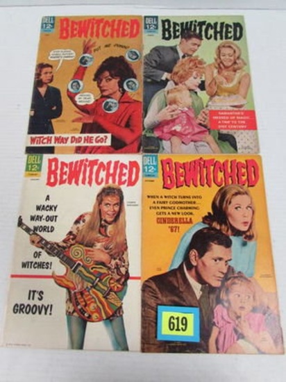 Bewitched Silver Age Dell Photo Cover Comic Lot 5, 8, 11, 13