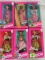 Lot Of 6 Assorted Mattel Barbie Dolls Dolls Of The World, Mib Inc. (2) Written In Japanese