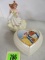 Beautiful Lenox Disney's Beauty & The Beast Sweet Romance Trinket Box & Dream Of Love Belle Figurine