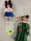 Lot Of 2 Marie Osmond Porcelain Disney Dolls, Inc Annette W/ Guitar & Epcot Candlelight Processional