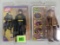 Lot Of 2 Retro Classic Tv Batman And Bookworm Mego Style Action Figures, Mip