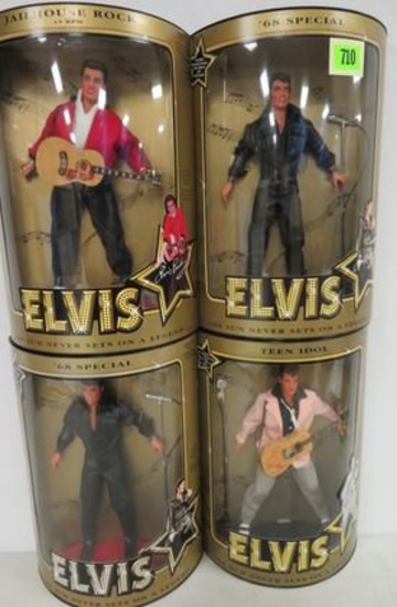 Lot Of 4 Hasbro 12" Elvis Presley Dolls, Mib