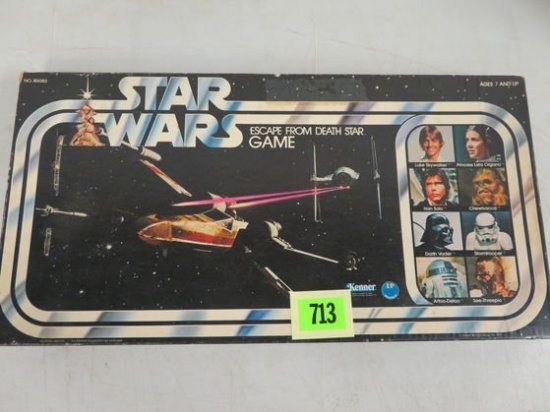 Vintage 1977 Kenner Star Wars Escape From The Death Star Board Game, Complete
