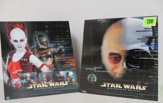 Lot Of 2 Star Wars Masterpiece Edition Action Figures, Inc. Anakin Skywalker, Aurra Sing