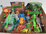 Huge Lot Of Vintage Tmnt Teenage Mutant Ninja Turtles Vehicles, Accessories, Etc