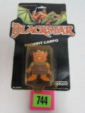 Rare Vintage 1983 Galoob Blackstar Trobbit Carpo Figure Sealed On Card