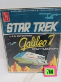 Vintage 1974 Star Trek Amt Galileo 7 Model Kit Sealed