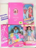 Lot Of 6 Assorted Mattel Barbie Dolls, Mib Inc. Baywatch, Gibson Girl