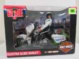 Hasbro Gi Joe Electra Glide Harley Davidson Police Motorcycle, Mib