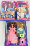 Lot Of 3 Mattel Disney's Alladin And Beauty And The Beast Dolls, Mib