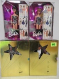 Lot Of 4 Mattel Barbie Dolls, Inc. Gone With The Wind & 35th Anniv.