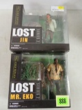 Lot Of 2 Mcfarlane Lost Series 2 Action Figures, Inc. Jin, Mr. Eko