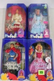 Lot Of 4 Mattel Disney's Cinderella & Sleeping Beauty Dolls, Mib