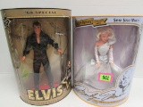 (2) Barbie Sized Celebrity Dolls Elvis Presley, Marilyn Monroe