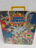 Vintage 1980's Kenner Dc Super Powers Case W/ Figures