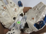 Box Of Asst. Vintage Star Wars Millennium Falcon Parts