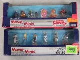 Lot Of 2 Vintage Movie Minis Diecast Figure Sets, Inc. Looney Tunes, Jim Henson Muppets.
