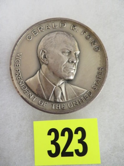 Vintage 1973 Gerald R. Ford Presidential Inaugural .999 Silver Medallion (4.6oz)