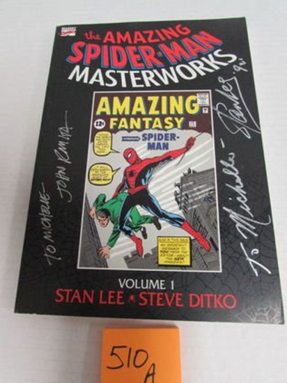 Amazing Spider-man Masterworks Vol. 1 (1992) Signed By Stan Lee & Romita