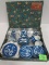 Antique Occupied Japan Blue Willow Porcelain Child's Tea Set In Orig. Box