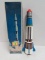 Excellent Vintage 1960's Tn Japan Tin & Plastic Battery Op Apollo-x Rocket Mib