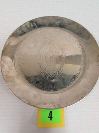 St. Patrick Dublin Ireland .925 Sterling Silver Plate (335 Grams)