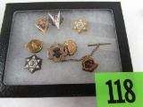 Grouping Of Antique Service Pins Buick, Dodge Bros., + Some Signed 10k Gold