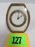 Antique Chesterfield Antimagnetic Brass Desk Clock
