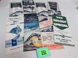 Grouping Of Antique 1930's-1950's Railroad Timetables C&o, Pere Marquette+