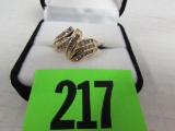 Estate 10k Gold & Diamond Ladies Ring 3.83 Grams