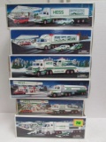(6) Hess Trucks Mib 1990, 1991, 1992, 1995, 1997, 2003.