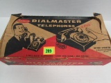 Vintage 1960's Remco Dialmaster Telephones Toy Set In Orig. Box
