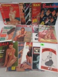 Huge Lot (20+) Vintage 1950's-60's Men's Pin-up Magazines
