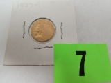 1927 Us Gold Quarter Eagle Indian Head $2.50 Coin