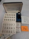 Franklin Mint Presidents Of The United States Sterling Silver Mini-coin Set