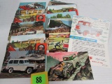 Lot (40) Vintage (1950's/60's Era) Jeep Promotional Postcards Advertising