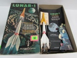 Vintage 1960's Scientific Product Lunar-1 Moon Rocket Complete In Box
