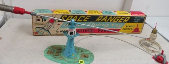 Rare Vintage 1960s Marx Space Ranger Rocket Toy