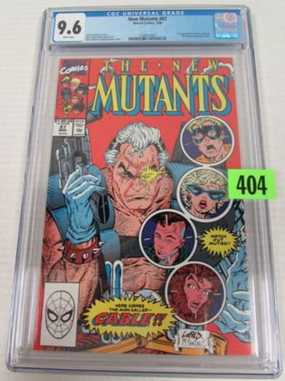 New Mutants #87 (1990) Key 1st Appearance Of Cable Cgc 9.6