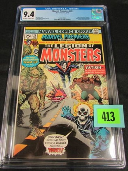 Marvel Premiere #28 (1976) Key 1st Legion Of Monsters Cgc 9.4