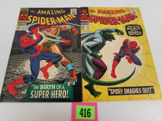 Amazing Spider-man Silver Age #42 & 45