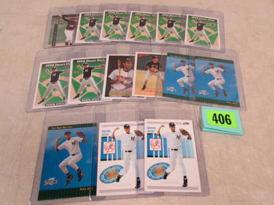 Huge Lot (15) 1993 Derek Jeter Rc Rookie Cards