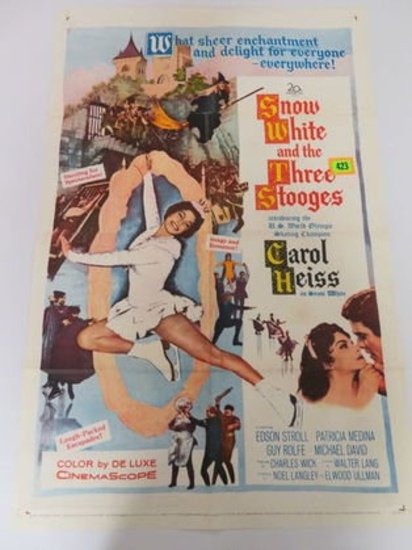 Original 1961 Snow White And The Three Stooges 1sh Movie Poster