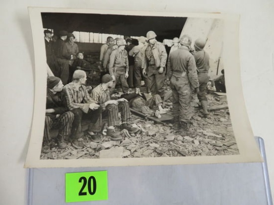 Extremely Rare WWII Dora Concentration Camp Press Photos