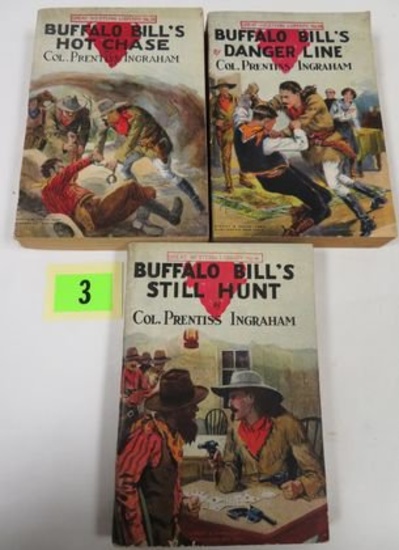 Lot of (3) 1904 Buffalo Bill Great Western Library Digest Size Books