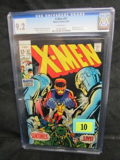 X-men #57 (1969) Neal Adams Sentinels Cover Cgc 9.2 Beauty